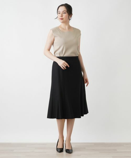 Leilian PLUS HOUSE / レリアンプラスハウス ミニ・ひざ丈スカート | フレアスカート | 詳細1