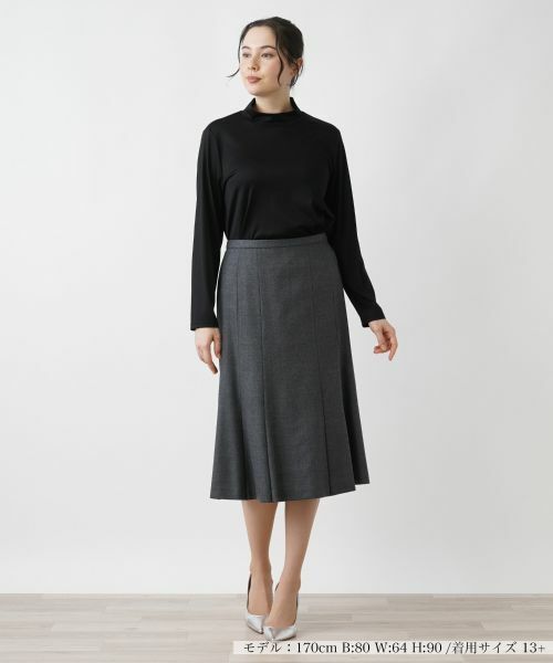 Leilian PLUS HOUSE / レリアンプラスハウス ミニ・ひざ丈スカート | フレアスカート | 詳細6