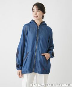 Leilian PLUS HOUSE / レリアンプラスハウス カーディガン・ボレロ | 異素材ドッキングパーカー【MUSE BY ROCHAS Premiere】