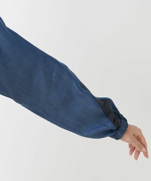 Leilian PLUS HOUSE / レリアンプラスハウス カーディガン・ボレロ | 異素材ドッキングパーカー【MUSE BY ROCHAS Premiere】 | 詳細11