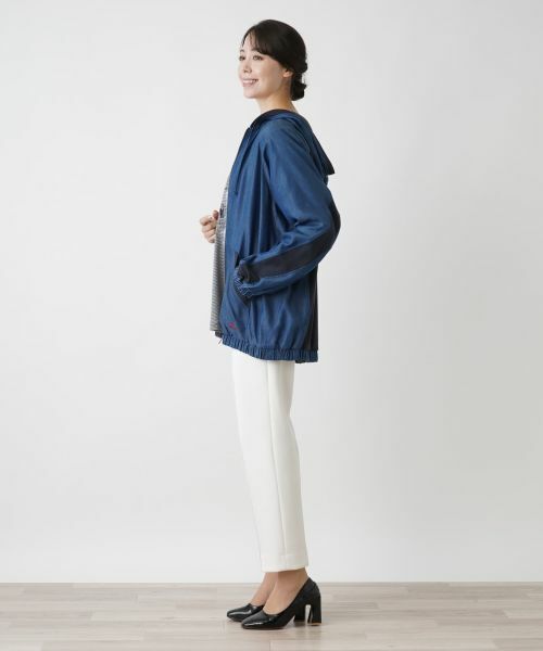 Leilian PLUS HOUSE / レリアンプラスハウス カーディガン・ボレロ | 異素材ドッキングパーカー【MUSE BY ROCHAS Premiere】 | 詳細2