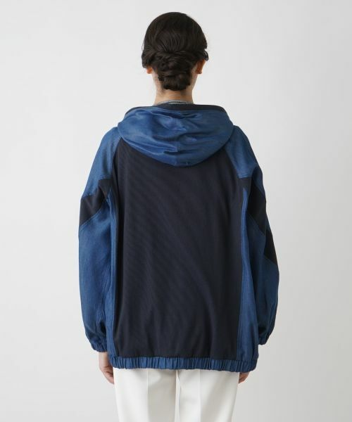 Leilian PLUS HOUSE / レリアンプラスハウス カーディガン・ボレロ | 異素材ドッキングパーカー【MUSE BY ROCHAS Premiere】 | 詳細6