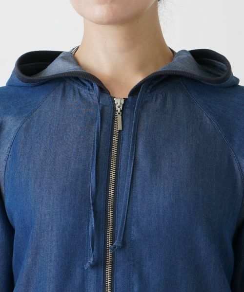 Leilian PLUS HOUSE / レリアンプラスハウス カーディガン・ボレロ | 異素材ドッキングパーカー【MUSE BY ROCHAS Premiere】 | 詳細7