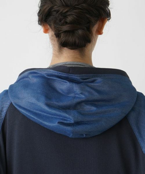 Leilian PLUS HOUSE / レリアンプラスハウス カーディガン・ボレロ | 異素材ドッキングパーカー【MUSE BY ROCHAS Premiere】 | 詳細8