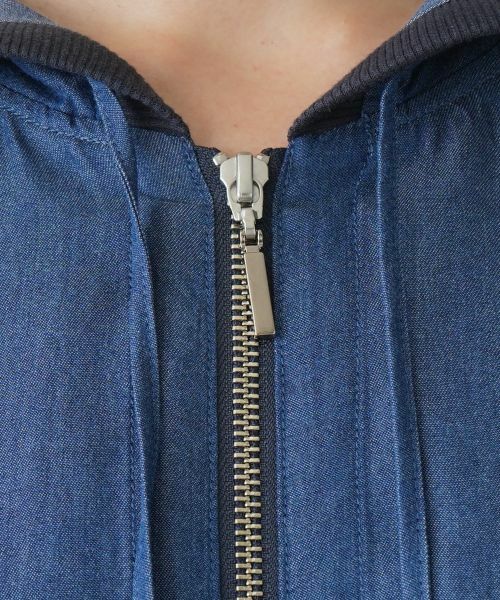 Leilian PLUS HOUSE / レリアンプラスハウス カーディガン・ボレロ | 異素材ドッキングパーカー【MUSE BY ROCHAS Premiere】 | 詳細9