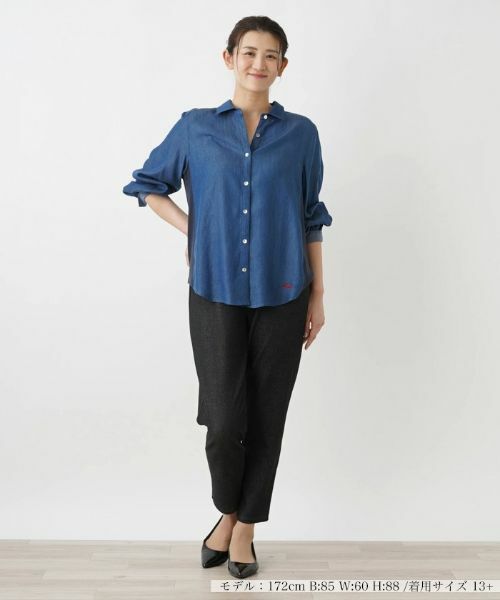 Leilian PLUS HOUSE / レリアンプラスハウス シャツ・ブラウス | デニム風ブラウス【MUSE BY ROCHAS Premiere】 | 詳細1