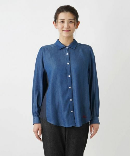 Leilian PLUS HOUSE / レリアンプラスハウス シャツ・ブラウス | デニム風ブラウス【MUSE BY ROCHAS Premiere】 | 詳細4