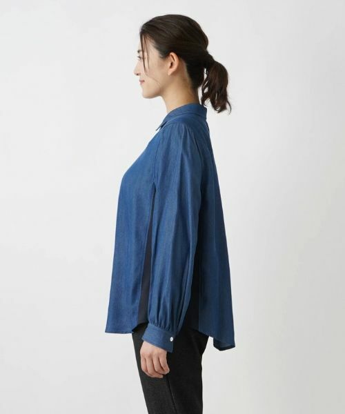 Leilian PLUS HOUSE / レリアンプラスハウス シャツ・ブラウス | デニム風ブラウス【MUSE BY ROCHAS Premiere】 | 詳細5