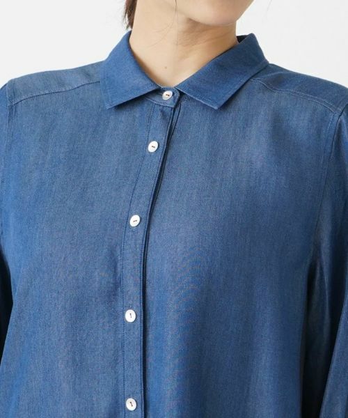 Leilian PLUS HOUSE / レリアンプラスハウス シャツ・ブラウス | デニム風ブラウス【MUSE BY ROCHAS Premiere】 | 詳細7