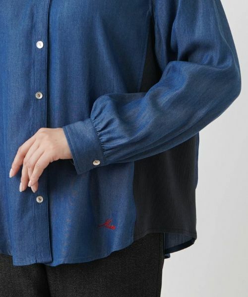 Leilian PLUS HOUSE / レリアンプラスハウス シャツ・ブラウス | デニム風ブラウス【MUSE BY ROCHAS Premiere】 | 詳細9