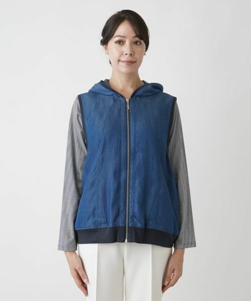 Leilian PLUS HOUSE / レリアンプラスハウス テーラードジャケット | フーデッドベスト【MUSE BY ROCHAS Premiere】 | 詳細5