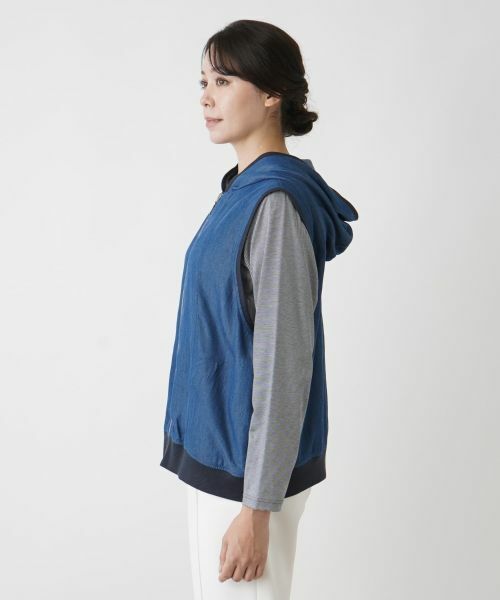 Leilian PLUS HOUSE / レリアンプラスハウス テーラードジャケット | フーデッドベスト【MUSE BY ROCHAS Premiere】 | 詳細6