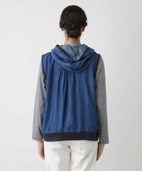 Leilian PLUS HOUSE / レリアンプラスハウス テーラードジャケット | フーデッドベスト【MUSE BY ROCHAS Premiere】 | 詳細7