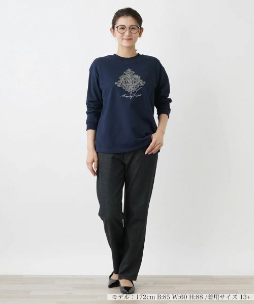 Leilian PLUS HOUSE / レリアンプラスハウス カットソー | フロント刺繍カットソー【MUSE BY ROCHAS Premiere】 | 詳細4