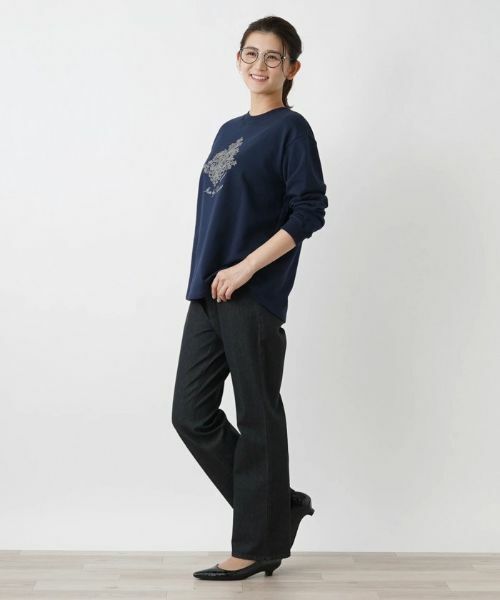 Leilian PLUS HOUSE / レリアンプラスハウス カットソー | フロント刺繍カットソー【MUSE BY ROCHAS Premiere】 | 詳細5