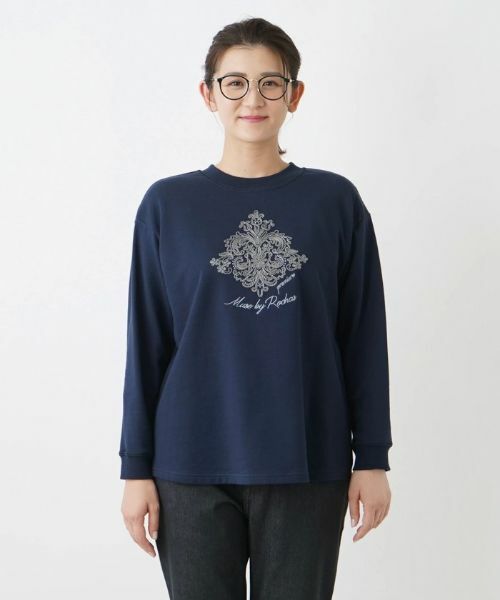 Leilian PLUS HOUSE / レリアンプラスハウス カットソー | フロント刺繍カットソー【MUSE BY ROCHAS Premiere】 | 詳細7