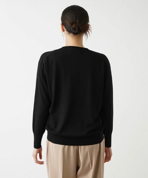 Leilian PLUS HOUSE / レリアンプラスハウス ニット・セーター | ハイゲージ長袖ニットプルオーバー【BOURGE】 | 詳細11