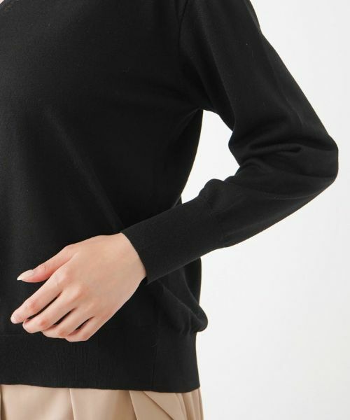 Leilian PLUS HOUSE / レリアンプラスハウス ニット・セーター | ハイゲージ長袖ニットプルオーバー【BOURGE】 | 詳細15