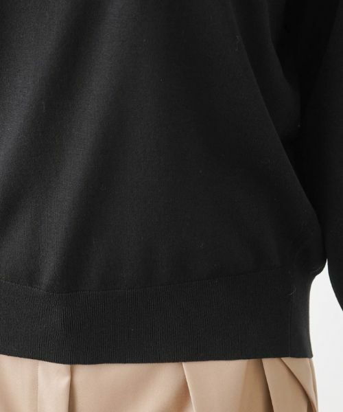 Leilian PLUS HOUSE / レリアンプラスハウス ニット・セーター | ハイゲージ長袖ニットプルオーバー【BOURGE】 | 詳細16