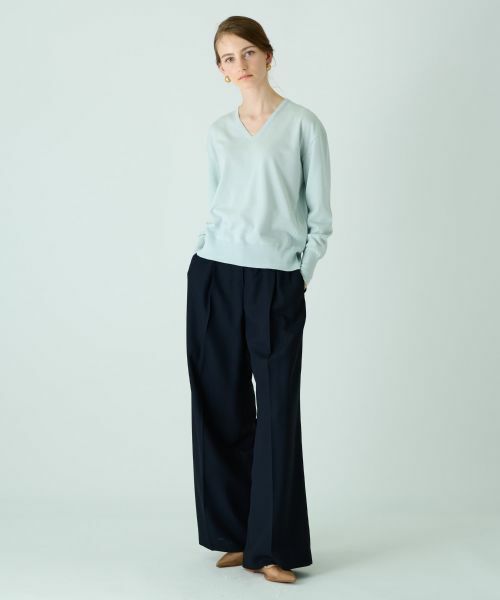 Leilian PLUS HOUSE / レリアンプラスハウス ニット・セーター | ハイゲージ長袖ニットプルオーバー【BOURGE】 | 詳細2