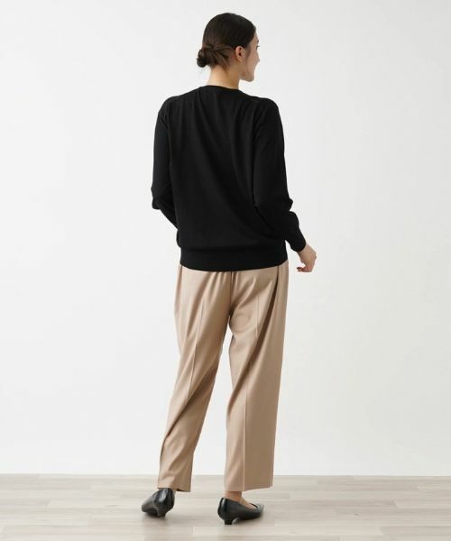 Leilian PLUS HOUSE / レリアンプラスハウス ニット・セーター | ハイゲージ長袖ニットプルオーバー【BOURGE】 | 詳細8