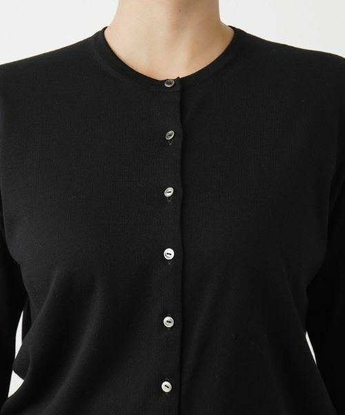 Leilian PLUS HOUSE / レリアンプラスハウス カーディガン・ボレロ | ハイゲージ長袖ニットカーディガン【BOURGE】 | 詳細12