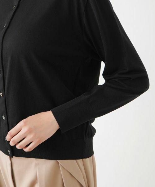 Leilian PLUS HOUSE / レリアンプラスハウス カーディガン・ボレロ | ハイゲージ長袖ニットカーディガン【BOURGE】 | 詳細15