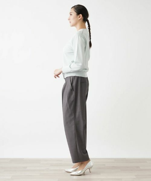 Leilian PLUS HOUSE / レリアンプラスハウス カーディガン・ボレロ | ハイゲージ長袖ニットカーディガン【BOURGE】 | 詳細4