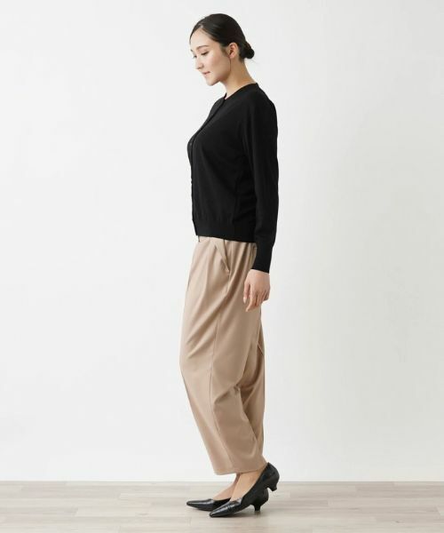 Leilian PLUS HOUSE / レリアンプラスハウス カーディガン・ボレロ | ハイゲージ長袖ニットカーディガン【BOURGE】 | 詳細7