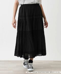 Leilian PLUS HOUSE / レリアンプラスハウス ミニ・ひざ丈スカート | フレアスカート