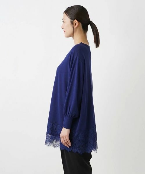 Leilian PLUS HOUSE / レリアンプラスハウス ニット・セーター | チュニック丈ニットプルオーバー【Leilian WHITE LABEL】【BOURGE】 | 詳細11