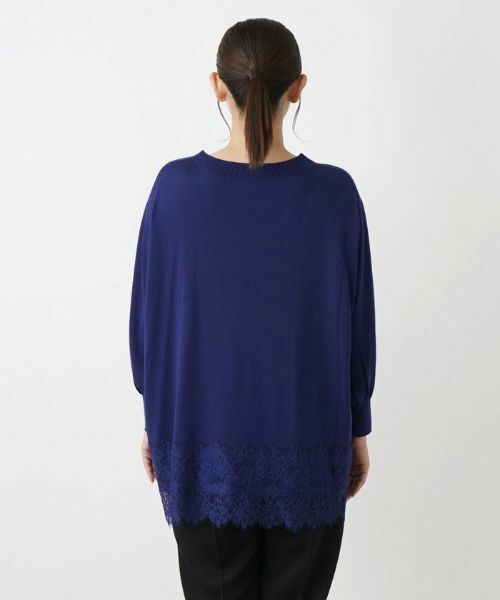 Leilian PLUS HOUSE / レリアンプラスハウス ニット・セーター | チュニック丈ニットプルオーバー【Leilian WHITE LABEL】【BOURGE】 | 詳細12