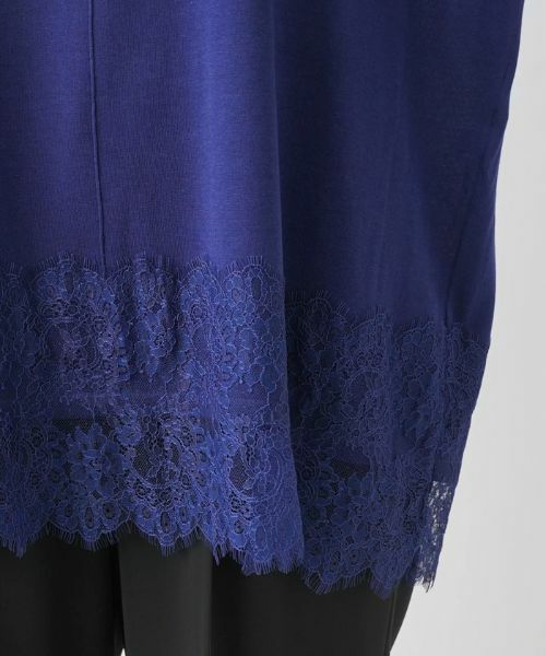 Leilian PLUS HOUSE / レリアンプラスハウス ニット・セーター | チュニック丈ニットプルオーバー【Leilian WHITE LABEL】【BOURGE】 | 詳細16