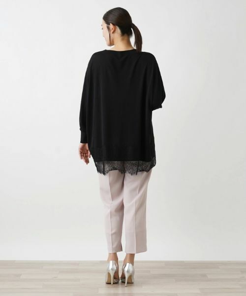 Leilian PLUS HOUSE / レリアンプラスハウス ニット・セーター | チュニック丈ニットプルオーバー【Leilian WHITE LABEL】【BOURGE】 | 詳細6