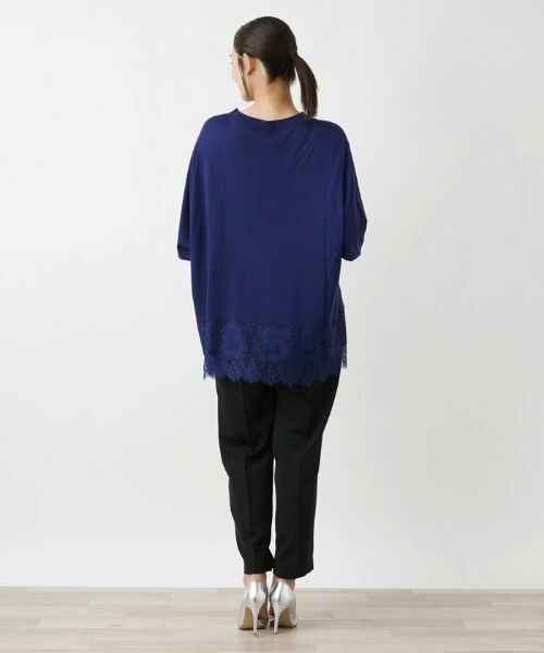 Leilian PLUS HOUSE / レリアンプラスハウス ニット・セーター | チュニック丈ニットプルオーバー【Leilian WHITE LABEL】【BOURGE】 | 詳細9