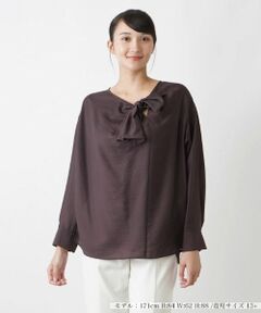 Leilian PLUS HOUSE / レリアンプラスハウス ジャカードブラウス【BOURGE】 店舗人気】レースドットブラウス【BOURGE】 | Leilian
