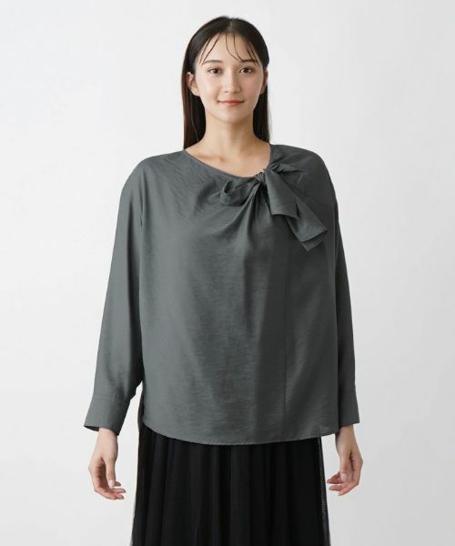 Leilian PLUS HOUSE / レリアンプラスハウス シャツ・ブラウス | リボンデザインブラウス【BOURGE】 | 詳細10