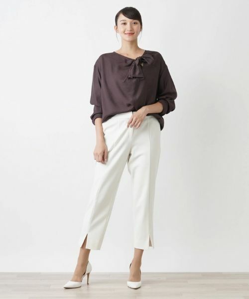 Leilian PLUS HOUSE / レリアンプラスハウス シャツ・ブラウス | リボンデザインブラウス【BOURGE】 | 詳細4