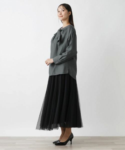 Leilian PLUS HOUSE / レリアンプラスハウス シャツ・ブラウス | リボンデザインブラウス【BOURGE】 | 詳細8