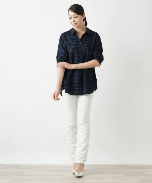 Leilian PLUS HOUSE / レリアンプラスハウス シャツ・ブラウス | ジャカードブラウス【BOURGE】 | 詳細13