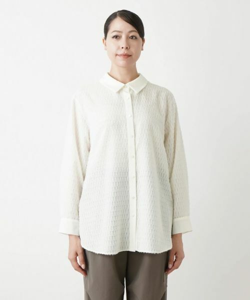 Leilian PLUS HOUSE / レリアンプラスハウス シャツ・ブラウス | ジャカードブラウス【BOURGE】 | 詳細5