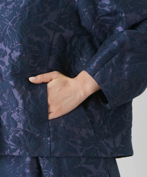 Leilian PLUS HOUSE / レリアンプラスハウス テーラードジャケット | フラワーレースノーカラージャケット | 詳細14
