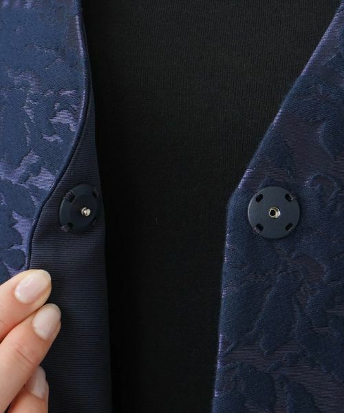 Leilian PLUS HOUSE / レリアンプラスハウス テーラードジャケット | フラワーレースノーカラージャケット | 詳細15