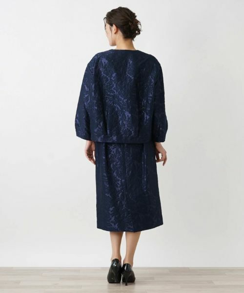 Leilian PLUS HOUSE / レリアンプラスハウス テーラードジャケット | フラワーレースノーカラージャケット | 詳細6