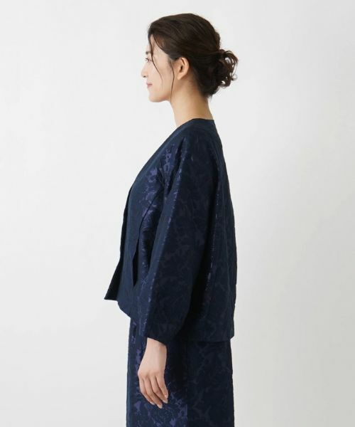 Leilian PLUS HOUSE / レリアンプラスハウス テーラードジャケット | フラワーレースノーカラージャケット | 詳細8