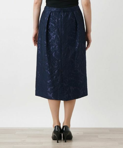 Leilian PLUS HOUSE / レリアンプラスハウス ミニ・ひざ丈スカート | フラワーレースタイトスカート | 詳細9