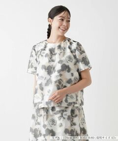 Leilian PLUS HOUSE / レリアンプラスハウス シャツ・ブラウス | 【セットアップ対応商品】フラワーブラウス【BOURGE】