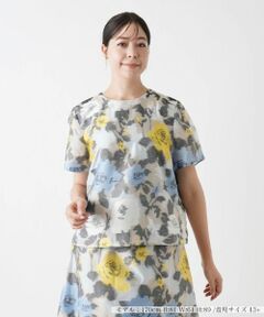 Leilian PLUS HOUSE / レリアンプラスハウス シャツ・ブラウス | 【セットアップ対応商品】フラワーブラウス【BOURGE】