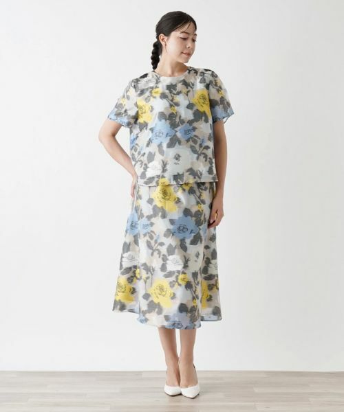 Leilian PLUS HOUSE / レリアンプラスハウス シャツ・ブラウス | 【セットアップ対応商品】フラワーブラウス【BOURGE】 | 詳細14