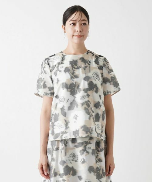 Leilian PLUS HOUSE / レリアンプラスハウス シャツ・ブラウス | 【セットアップ対応商品】フラワーブラウス【BOURGE】 | 詳細4